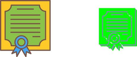 Certificate Icon Design vector