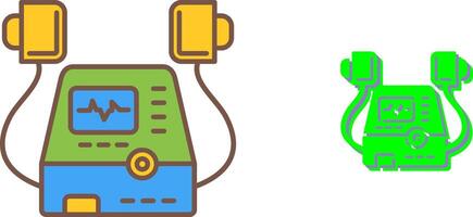 Defribillator Icon Design vector