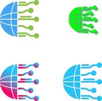 Network Icon Design vector