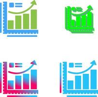 Growth Chart Icon Design vector