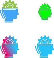 Machine Learning Icon Design vector