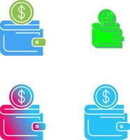 Wallet Icon Design vector