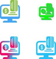 Online Payment Icon Design vector