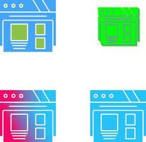 Layout Icon Design vector