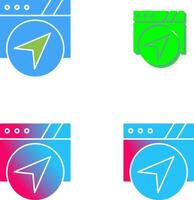 Navigation Icon Design vector