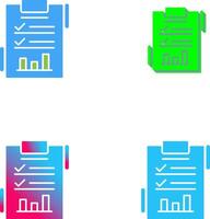Report List Icon Design vector