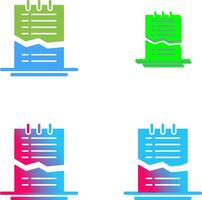 Corrupted List Icon Design vector