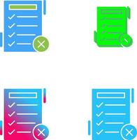 Fake List Icon Design vector