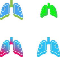 Lungs Icon Design vector