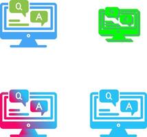 Faq Icon Design vector