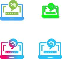 Digital Learning Icon Design vector