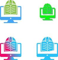 Learning Icon Design vector