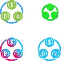 Currency Exchange Icon Design vector