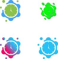 Clock Icon Design vector