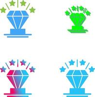 diseño de icono de diamante vector