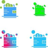 Wallet Icon Design vector