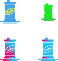 Soda Can Icon Design vector