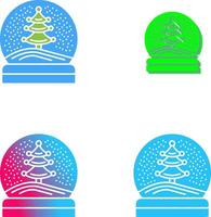 Snow Glob Icon Design vector