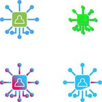 Networking Icon Design vector