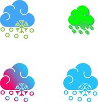 Snow Fall Icon Design vector