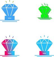 diseño de icono de diamante vector