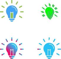 Light Bulb Icon Design vector