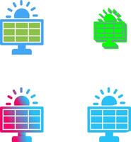 diseño de icono del sistema solar vector