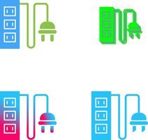 Power Socket Icon Design vector