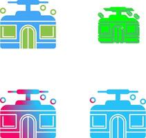 Cable Car Icon Design vector