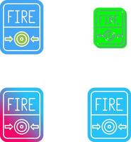 Fire Button Icon Design vector