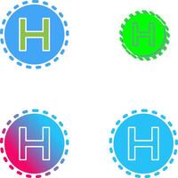 Helipad Icon Design vector