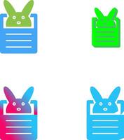 Bunny Icon Design vector