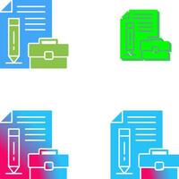 Portfolio Icon Design vector