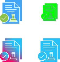 Approved Icon Design vector