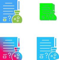 Hypothsis Icon Design vector