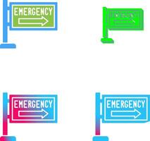 Emergency Sign Icon Design vector