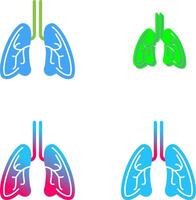 diseño de icono de pulmones vector