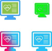 Cardiogram Icon Design vector