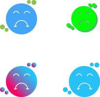 Upset Icon Design vector