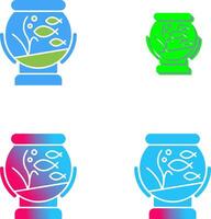 Fishbowl Icon Design vector