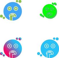 Drooling Icon Design vector