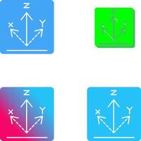 Axis Icon Design vector