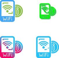 Wifi Signal Icon Design vector