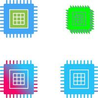Processor Icon Design vector