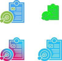 Goals Icon Design vector