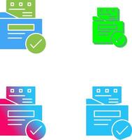 File Protection Icon Design vector