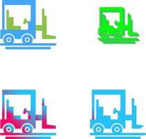 Forklift Icon Design vector