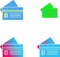 Credit Card Icon Design vector