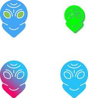 Alien Icon Design vector