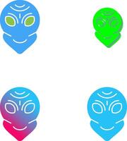 Alien Icon Design vector